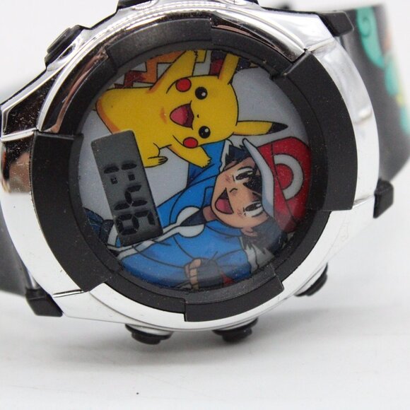 POKEMON Digital Watch Unisex Retro Cartoon Tv Series Accutime Pikachu 2023 - Picture 6 of 8